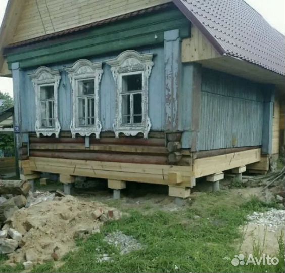 Сторители и замена венцов деревянных домов