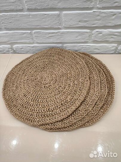 Салфетки сервировочные из джута