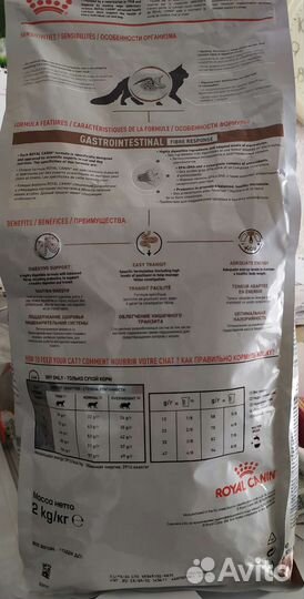 Корм для кошек Роял канин, при проблемах жкт