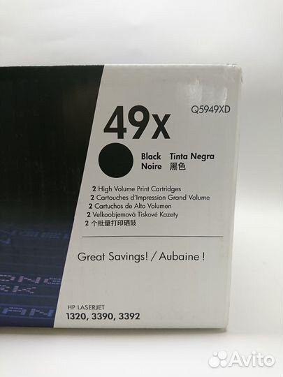 Картридж лазерный HP LaserJet 49X Q5949XD оригинал