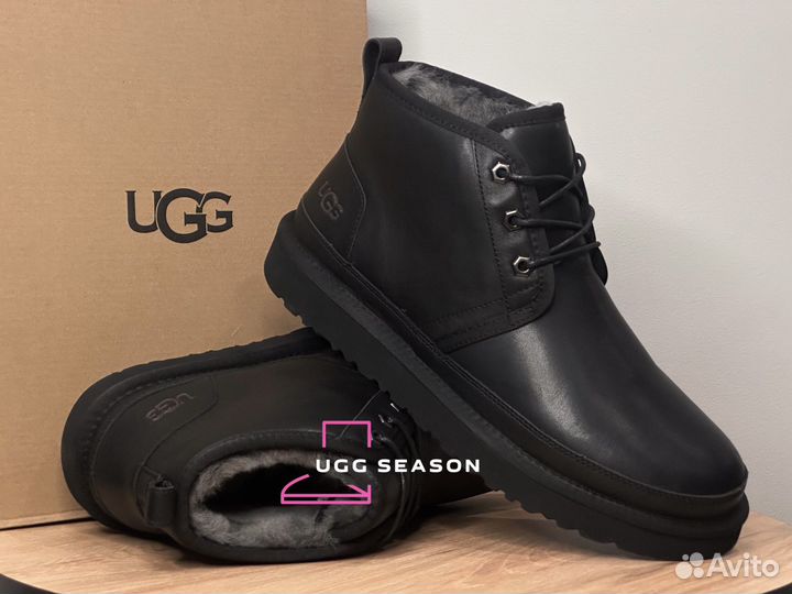 Ugg мужские зимние кожаные ботинки Neumel