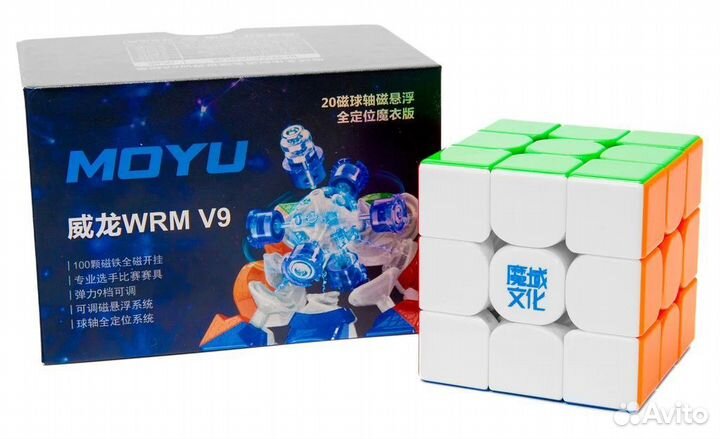 Кубик Рубика магнитный MoYu WeiLong WRM 3x3 V9 20