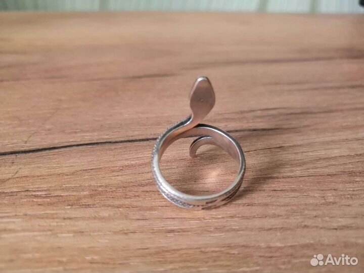 Кольцо СССР Змейка Бирюза серебро