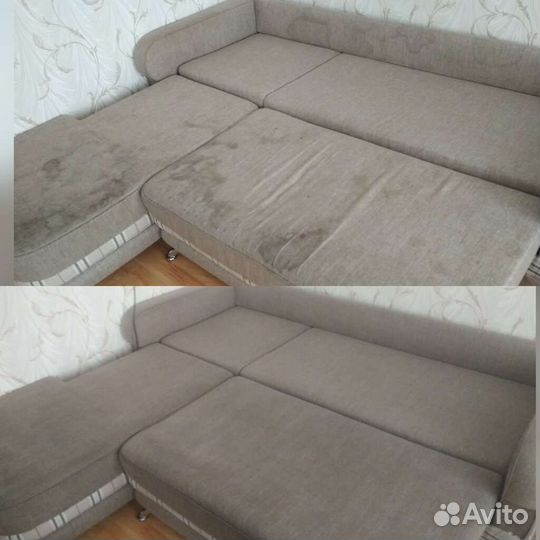 Химчистка мягкой мебели, уборка квартиры