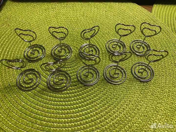 Зажимы для фотографий, карточек для стола