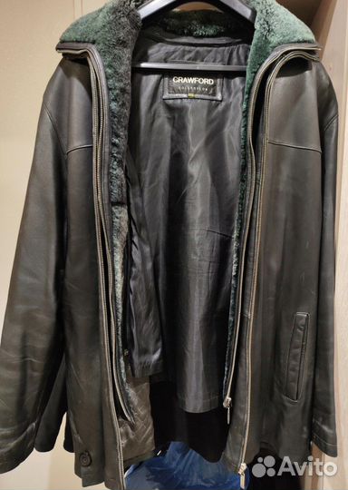 Куртка мужская из натуральной кожи и меха