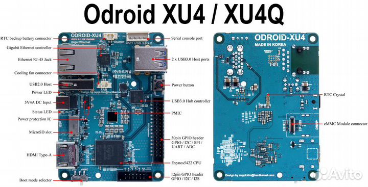 Odroid MC1, Odroid XU3, Odroid XU4