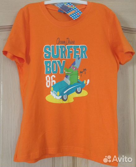 Новые футболки из хлопка д/мал.р.140