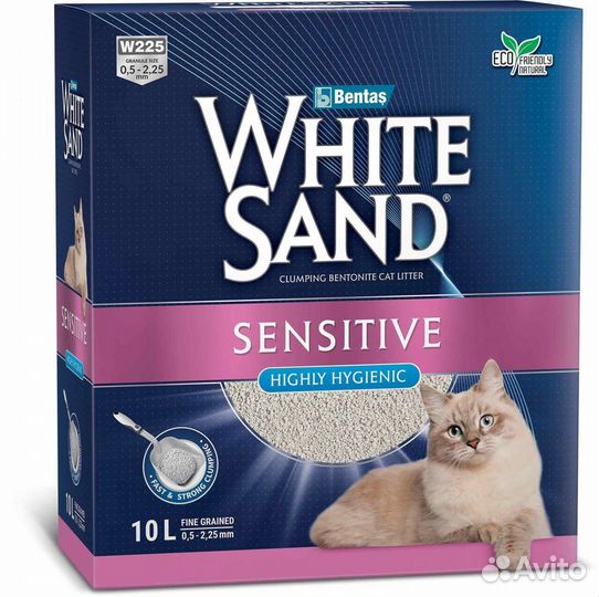 White Sand комкующийся наполнитель для чувствитель