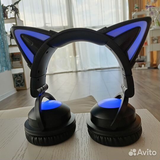 Наушники с подсветкой ушки