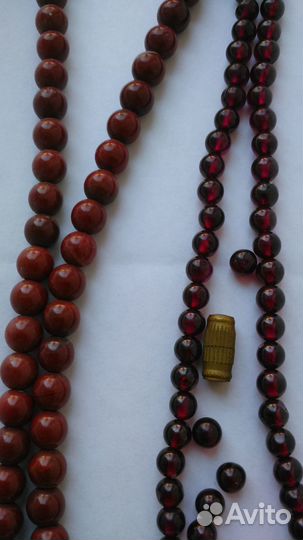 Бусы и браслеты янтарь, гранат, тигровый глаз