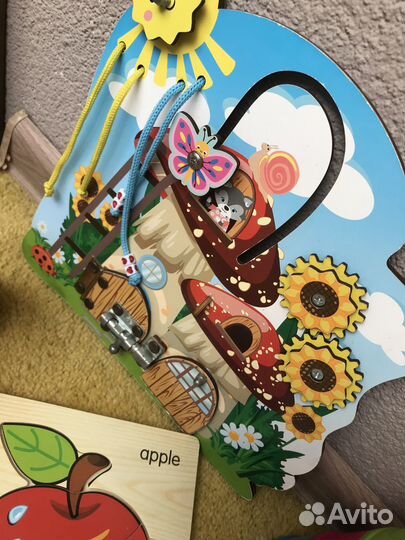 Бизиборд деревянный