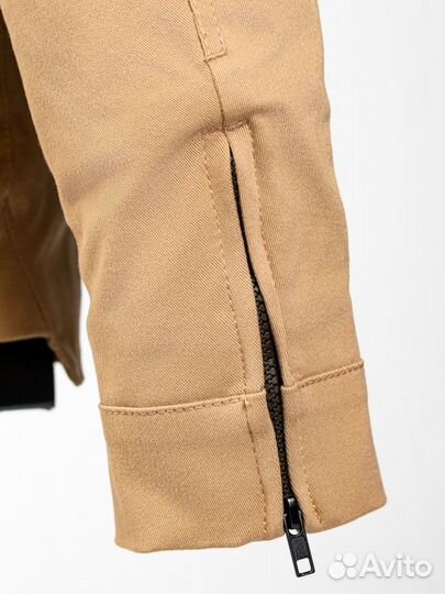 Моторубашка, мотокуртка Starks room biker бежевая