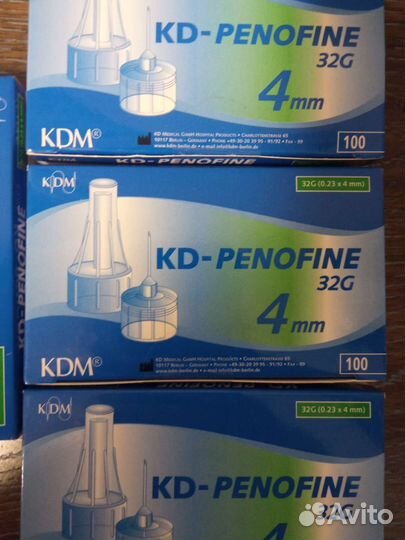 Иглы для шприц ручек 4 мм