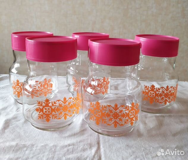 Банки для сыпучих продуктов стекло