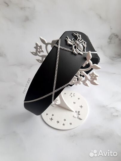 Ободок кокошник современный Паук