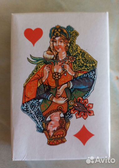 Игральные карты СССР новые Белый палех