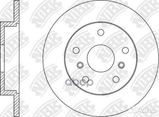 Диск тормозной зад RN1570 NiBK