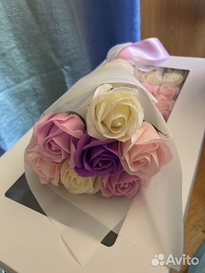 Розы из мыла