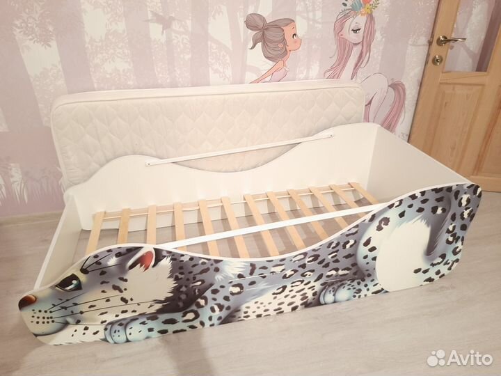 Детская кровать, кровать зверушка, кровать машинка