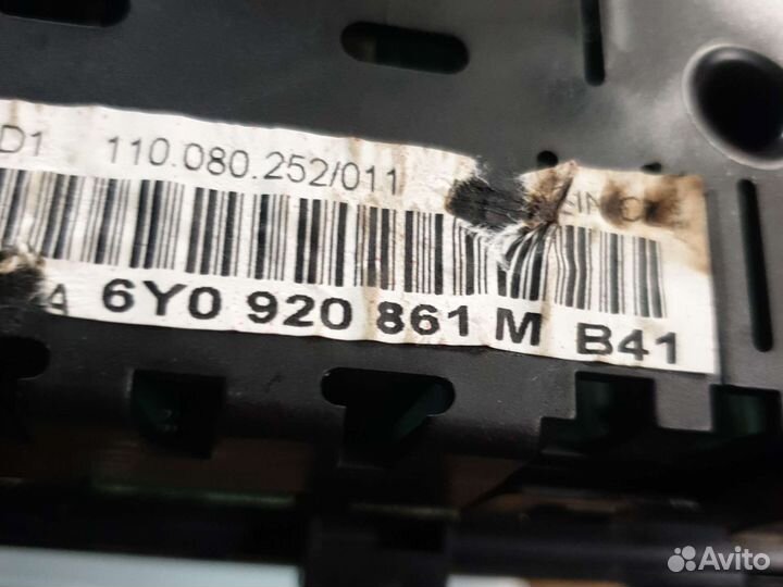 Приборная панель 6Y0920861M skoda fabia I