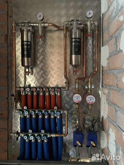 Монтаж сантехники и отопления