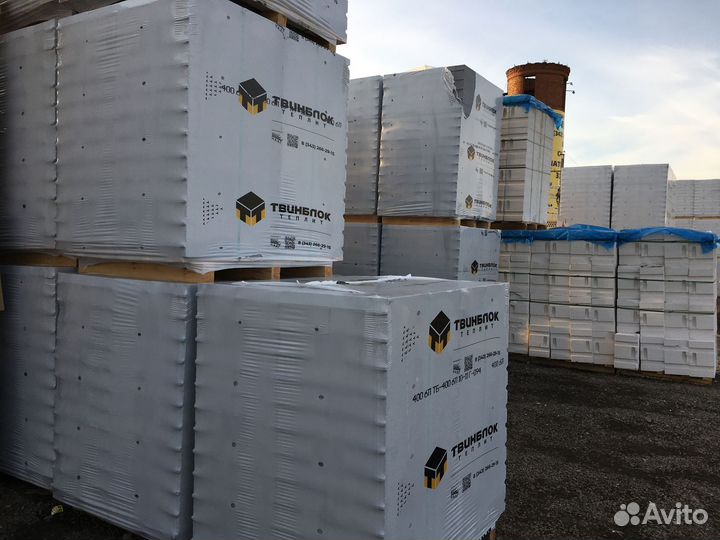 Газобетонные блоки Твинблок. Отгрузка от 30 м3
