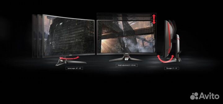 Игровой Изогнутый 2к монитор MSI Optix mag27cq