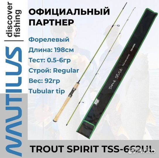 Спиннинг Nautilus Trout Spirit Spinning