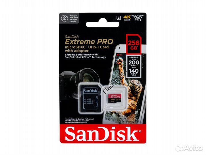 Карта памяти SanDisk MicroSD 256GB Extreme Pro V3