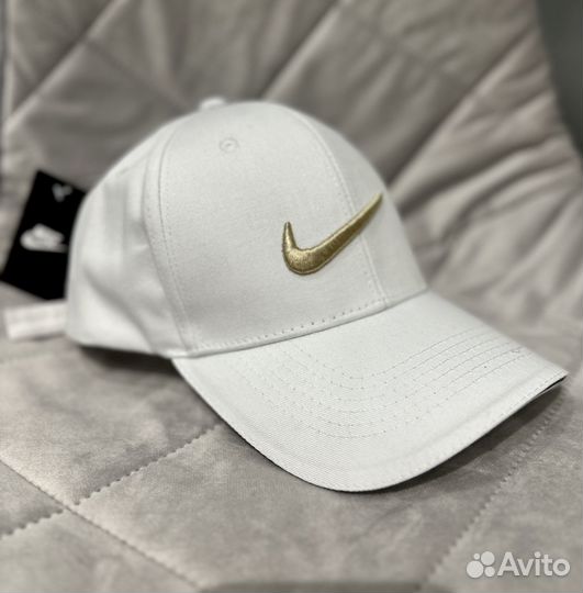 Кепка бейсболка Nike белая черная унисекс