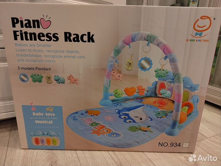 Развивающий коврик новый с пианино