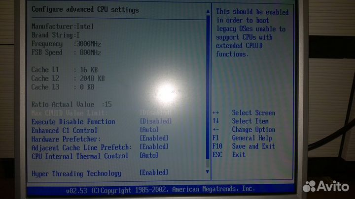 Материнская плата с процессором и памятью