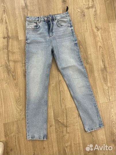 Джинсы zara 34 прямые