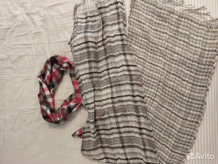 Шарф женский в клетку 2 шт
