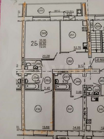 2-к. квартира, 72,1 м², 4/10 эт.