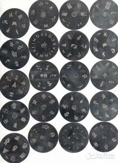 Рисунки для дизайна ногтей пластины для стемпинга