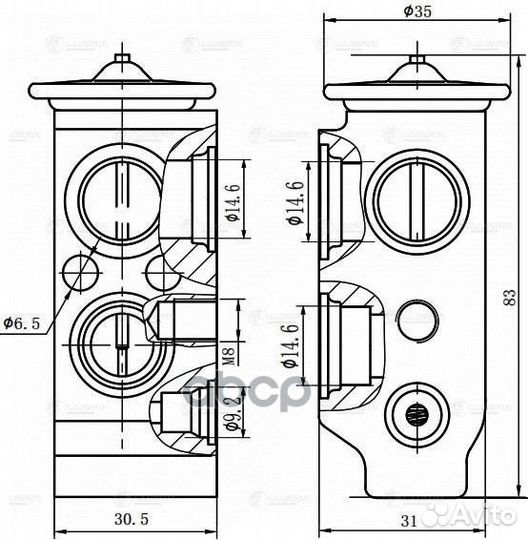 Клапан расш. кондиционера (трв) KIA ceed