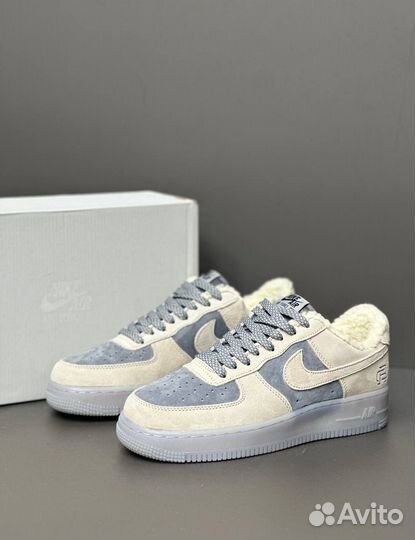 Кроссовки Nike air Force 1 с мехом