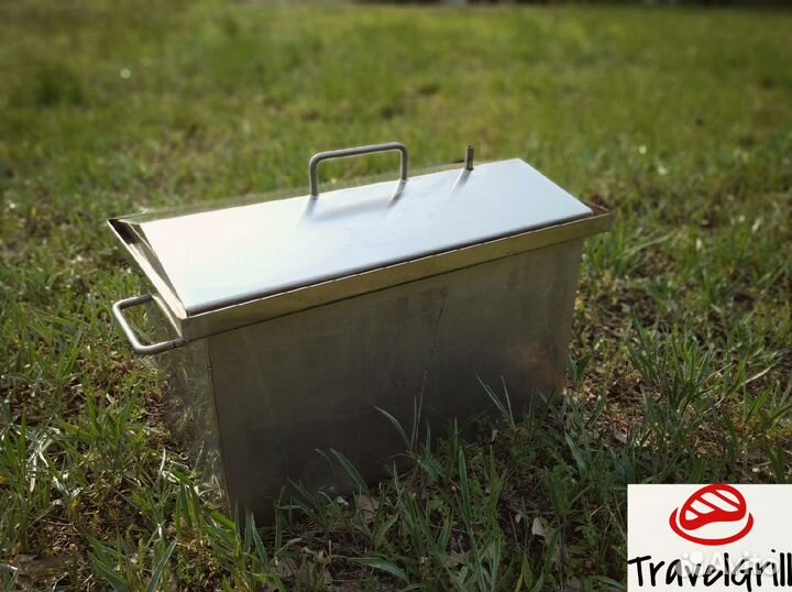 Коптильня двухъярусная с гидрозатвором