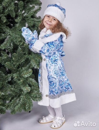 Прокат костюма Снегурочки 104-116 рост