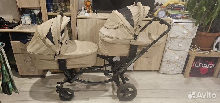 Коляска для двойни 3 в 1
