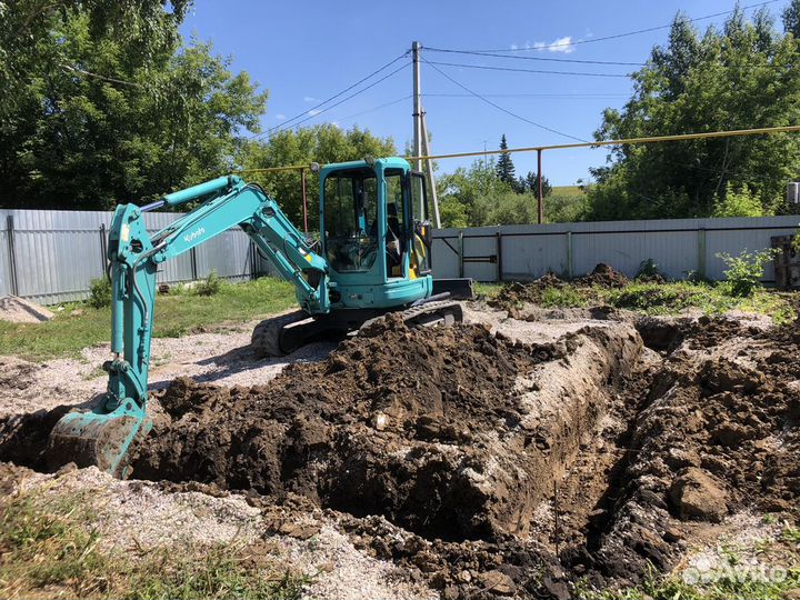 Услуги мини экскаватора,Ямобур,гидромолот