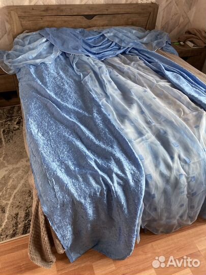 Комплект шторы и тюль бу