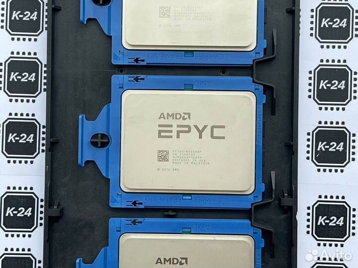 Epyc 7601 (32 ядра /64 потоков, 2.2GHz нач.частоты