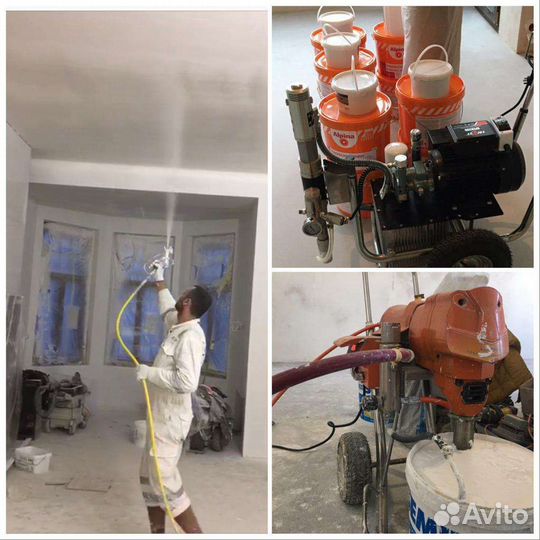 Малярные работы, шпаклевка стен, покраска стен