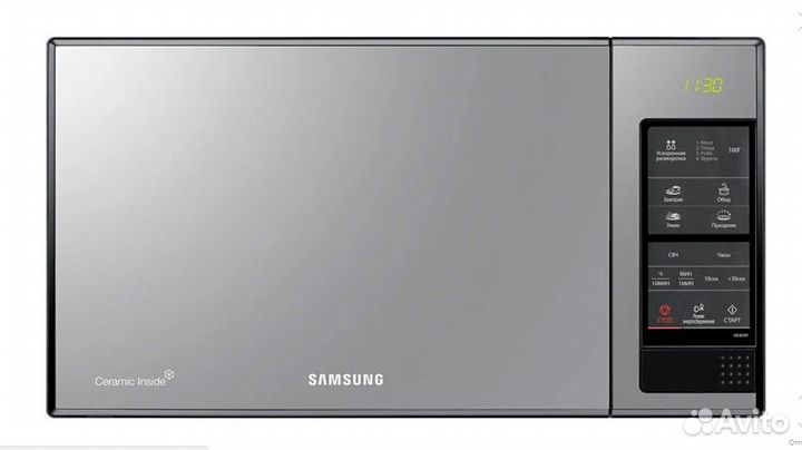 Микроволновая печь Samsung ME83XR/BWT, зеркальный