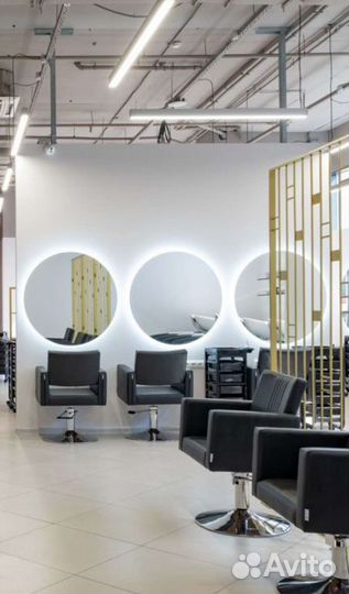 Зеркало парящее с фоновой подсветкой круглое, к