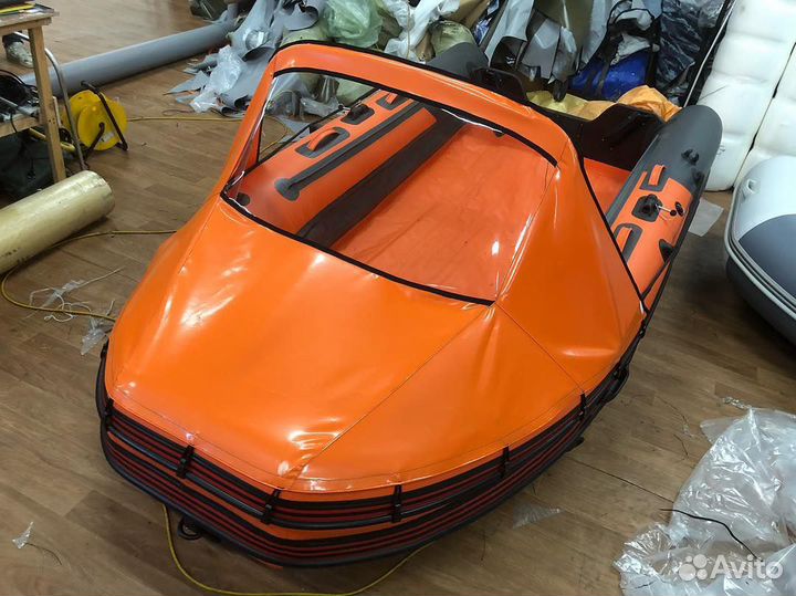 Носовой тент для лодки, комбинированный, стояночны