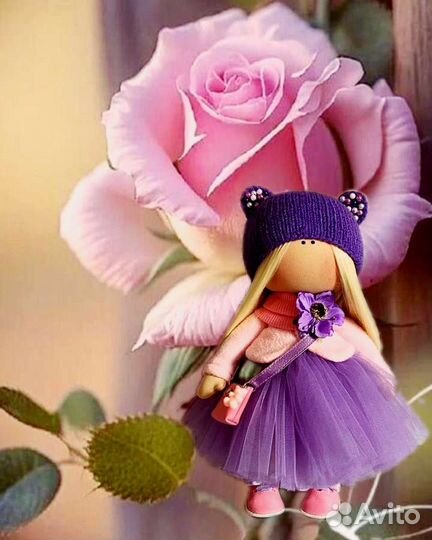 Текстильная интерьерная кукла/тильда